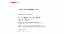 Desktop Screenshot of dirtystylus.com