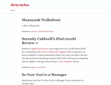 Tablet Screenshot of dirtystylus.com